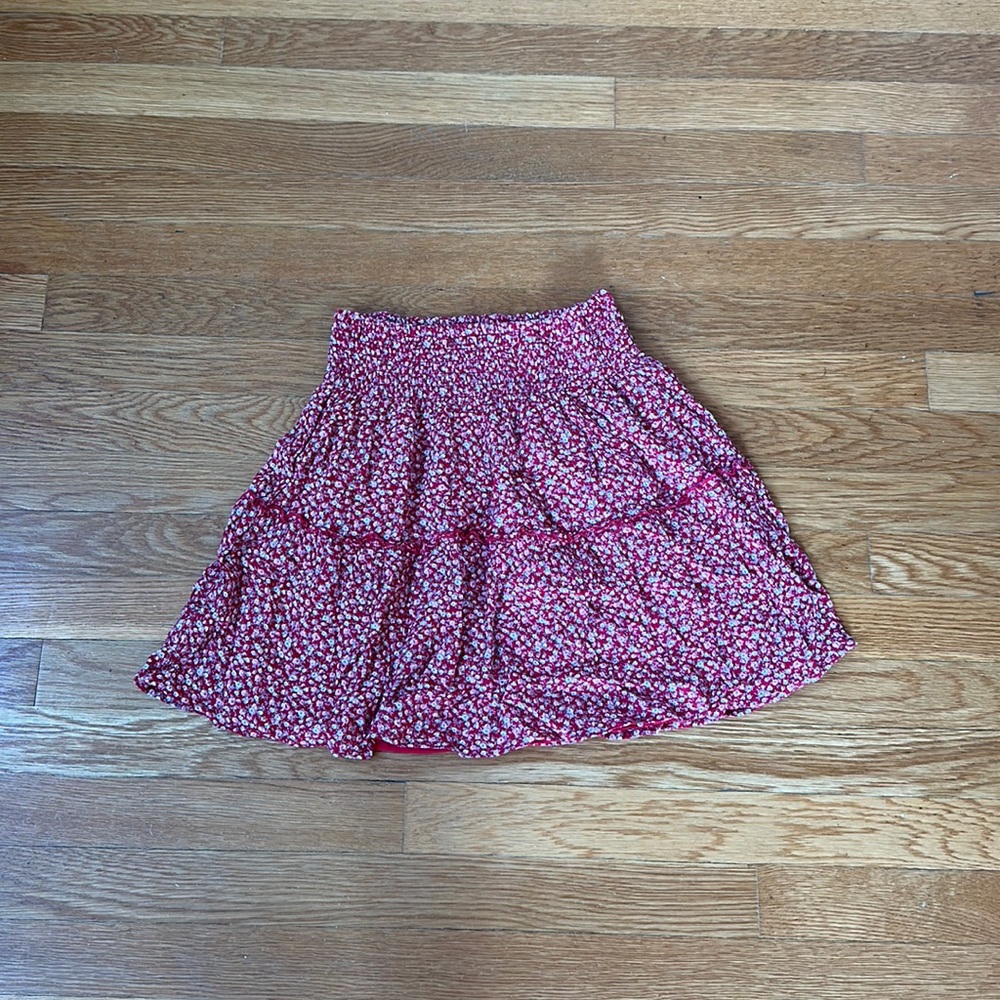 Ultra High-Rise Floral Mini Skirt